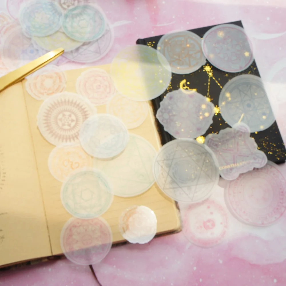 

38pcs Magic Circle Style Paper Sticker Scrapbooking DIY Gift Packing Label Decoration Tag