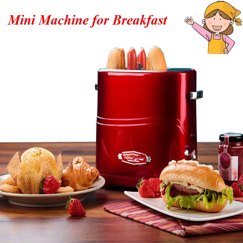 factory sale jewelry tools 1kg mini gold induction melting furnace Household Automatic Breakfast Making Machine American Mini Hot Dog Machine Bread/ Sausage Maker Toast Furnace