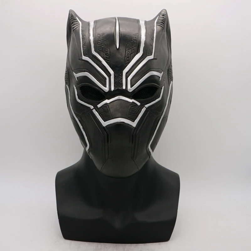 Косплей черная маска Пантеры перчатка латекс Капитан Америка 3 Marvel Civil War Hero Prop Хэллоуин костюм аксессуары