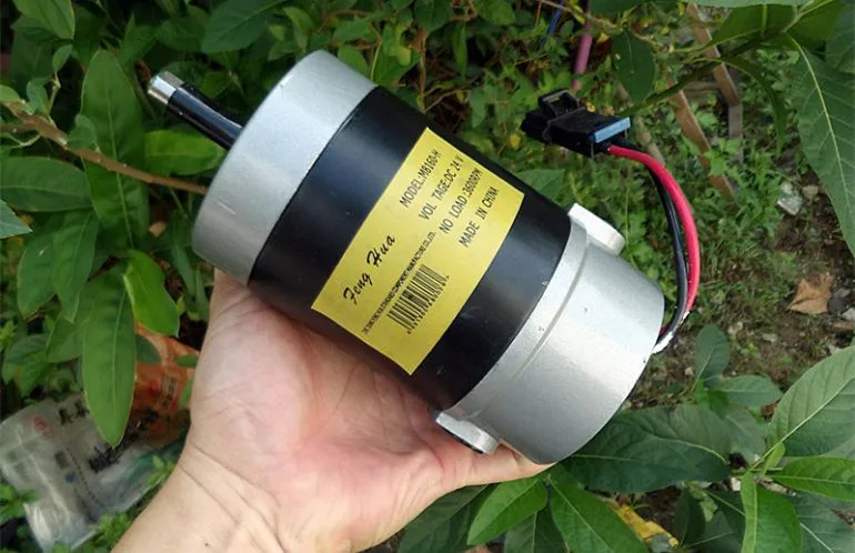Doble rodamiento de bolas DC24V 350 W de alta velocidad cepillo poderoso motor grande torque cepillo DC motor