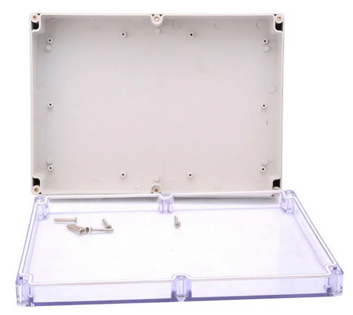 

290*210*60mm Waterproof ABS plastic box transparent cover electrical junction box Instruments button box enclosure