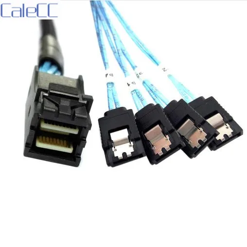 Internal Mini SAS SFF-8643 Host to 4 SATA 7pin Target Hard Disk 6Gbps Data Server Raid Cable 50cm | Компьютеры и офис