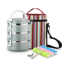 Японский стиль 304 Нержавеющая Сталь Bento ланч бокс для детей и взрослых Портативный Кемпинг путешествия контейнер для хранения еды посуда