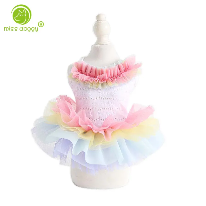 

Holiday Traveling Dog Dress Clothes Spring Summer Cool Princess Puppy Dog Cat Dress Skirt Accessories for Small Chihuahuas 10E