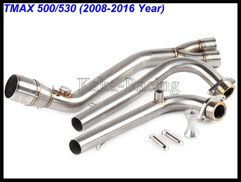 TMAX530 TMAX500 Motorcycle Exhaust Muffler Middle and Front Link Pipe For Yamaha TMAX 530 TMAX 500 Slip-on T MAX 530 2008