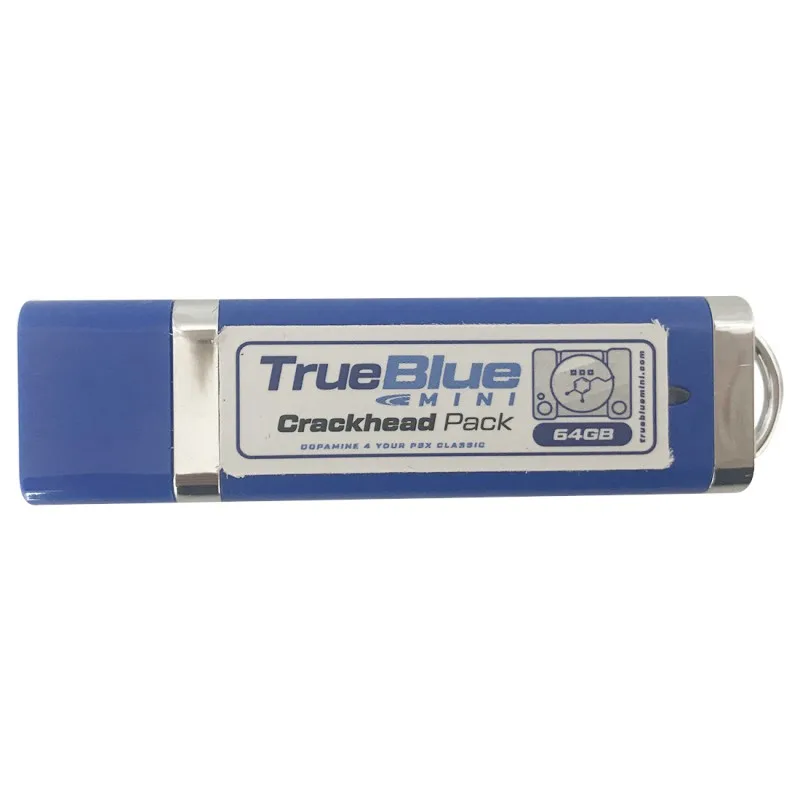 

H64GB True Blue Mini Crackhead Pack for PlayStation Classic Games & Accessories 101 games V1