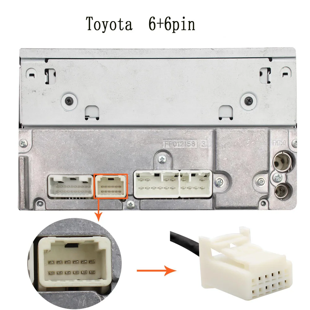 Moonet Автомобильный MP3 USB AUX адаптер 3,5 мм AUX Интерфейс cd-чейнджер для Toyota(6+ 6pin) Avensis RAV4 Auris Corolla Yaris QX005