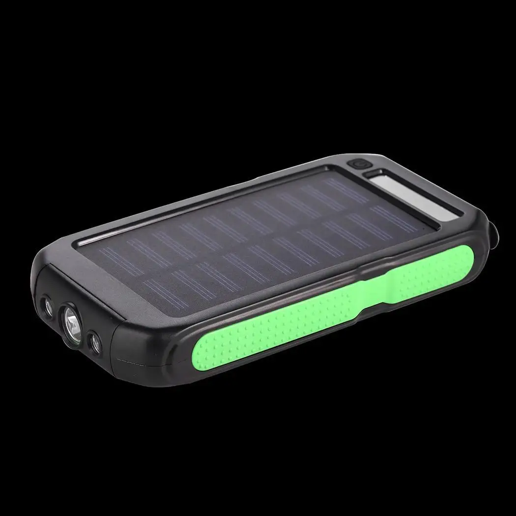 

Solar Energy General Portable Dual USB External Battery Charger Built-in dual interface. Power 10000 mAh Bank