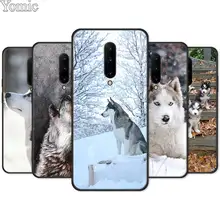 Alaskan Malamute Siberian husky dog Black Case for Oneplus 7 7 Pro 6 6T 5T Silicone Phone Case for Oneplus 7 7Pro Soft TPU Cover