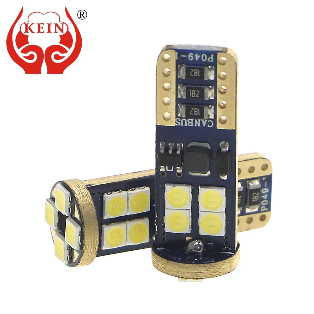 KEIN 2 шт. 168 194 t10 led 3030 12SMD Canbus Error Free w5w светодиодные лампочки сбоку пульт