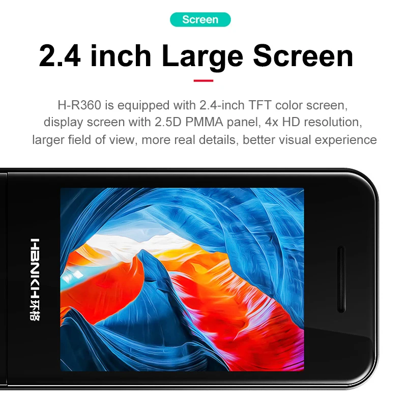 Mp3 плеер HBNKH с Bluetooth радио FM Портативный Hi Fi mp3 видеоплеер диктофон экран 2 4 дюйма