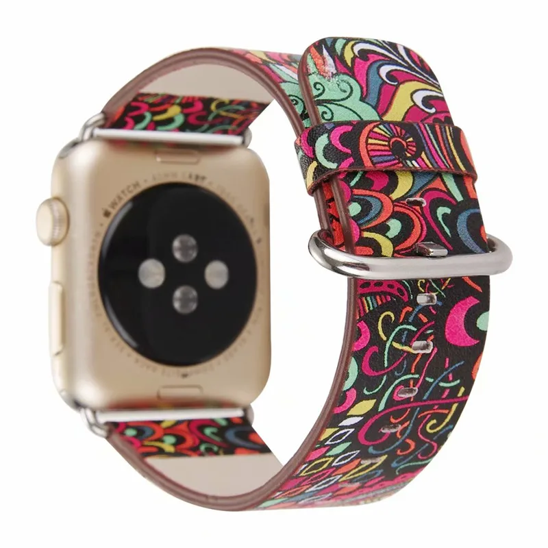 Кожаный ремешок для часов Apple Watch 44 мм 42 40 38 серии iwatch1 2 3 4era наручные часы с