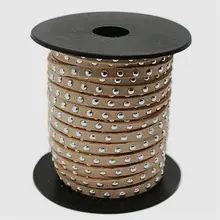 4,5x2 мм, серебристый алюминий шипованных Корея из искусственной замши Cord Jewelry findings около 20 ярдов/рулон, 15 цветов