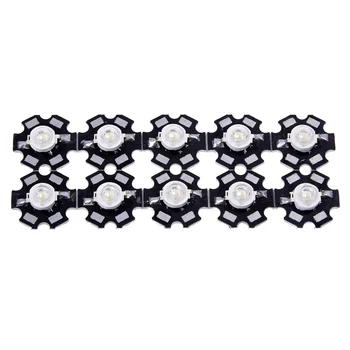 

10pcs 3W High Power Star LED Light Lamp Bulb (Green)--Great for Making Light Sources for Video Camera, Fish Tank, Decoration Li