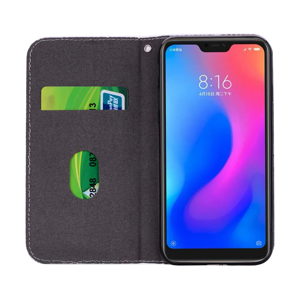 Блестящий чехол для телефона s для Xiaomi mi A2 Lite, кожаный бумажник, Магнитный флип-чехол из крокодиловой кожи для Xiao mi A1 A 1 2, чехол