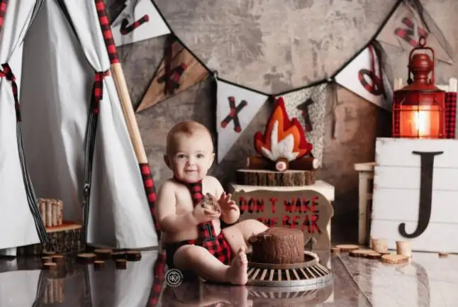 HUAYI Fotografia Backdrops Decorações de Natal Pano