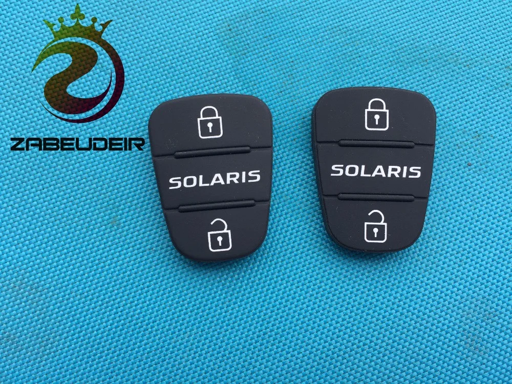 10 шт./лот Новый Сменный резиновый коврик для ключей Hyundai Solaris 2 3 кнопки