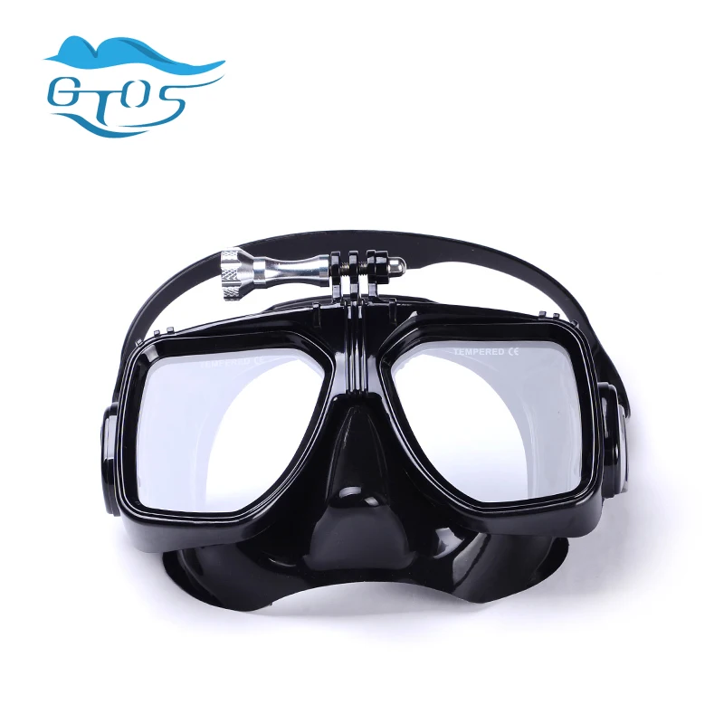underwater diving mask for gopro hero camera accessories, tempered glass lens adult diving