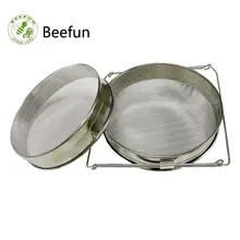 Beefun нержавеющая сталь Bilayer мёд фильтры сетчатый сетевой экран сетчатый фильтр Ситечко для меда фильтрации мёд инструменты