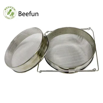 

Beefun Stainless Steel Bilayer Honey Filters Strainer Network Screen Mesh Filter Honey Sieve Filtration Honey Tools