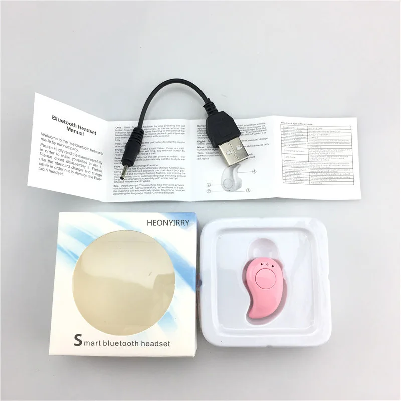 CHICLITS Мини Bluetooth наушники S530 беспроводные Handsfree Mono 4 1 с микрофоном для IOS Android Mobile