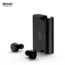 Bluenin X2T мини Беспроводной Bluetooth наушники True Беспроводной наушники Bluetooth гарнитуры в ухо monitor наушники с заряда в поле