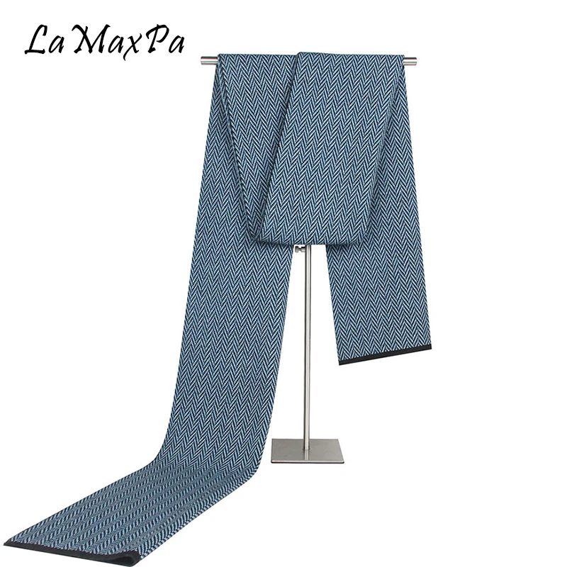LaMaxPa Fashion Acrylic Cashmere Blends Scarf For Men Soft Scarves Warm