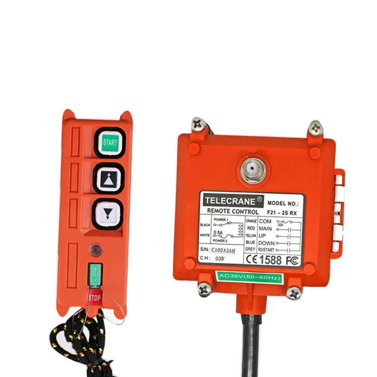 

F21-2Sfor hoist crane 1 transmitter and 1 receiver industrial wireless redio remote control switch switches