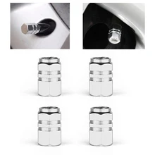 4pcs Auto Bicycle Car Tire Valve Caps Tyre Wheel Hexagonal Ventile Air Valve Stems Cover Dustproof Tire Accessories