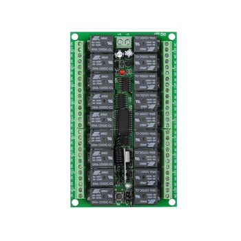 

DC 12V 18 CH RF Wireless Remote Control Light Switch, Only Receiver , 315/433.92 MHZ