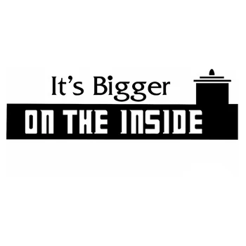 

It's Bigger on the Inside Doctor Who Car Truck Motorcycle SUVs Bumper JDM Car Styling Stickers Vinyl Decor Decals