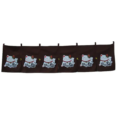 

Japanese stlye plutus cat decorative cloth short curtain covers / hanging banner /flags good luck sushi restaurant decoration