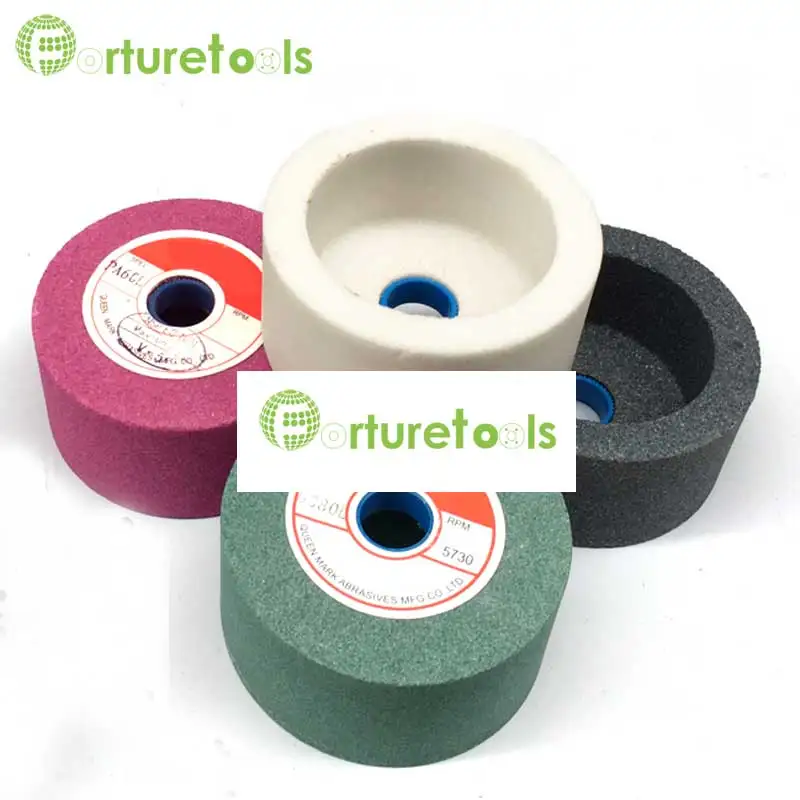 1 piece cup grinding wheel of Brown, white and pink aluminum oxide Green silicon carbide bonded abrasive tools MT029