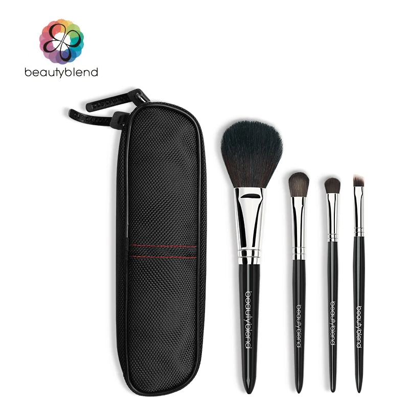 Beautyblend Brand J 8037 Professional Makeup Brush Set 4pcs High Quality Makeup Tools with Bag