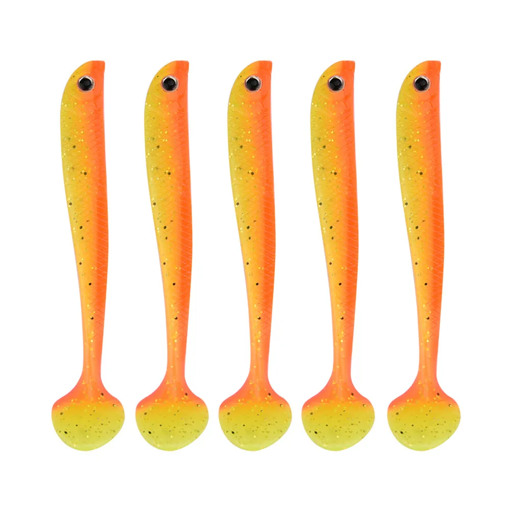 

5Pcs Lures Soft 11cm Silicone Bait Worms Fishing Lure With Salt Fishing High quality Soft For Lake RiverUmpan Memancing