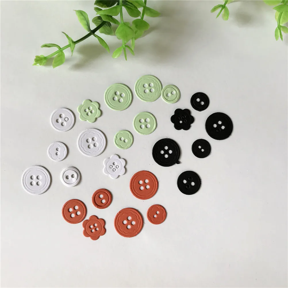 

Small Button Cute Metal Cutting Dies Stencil for DIY Scrapbooking Photo Album Paper Card Decorative Craft Diecuts New