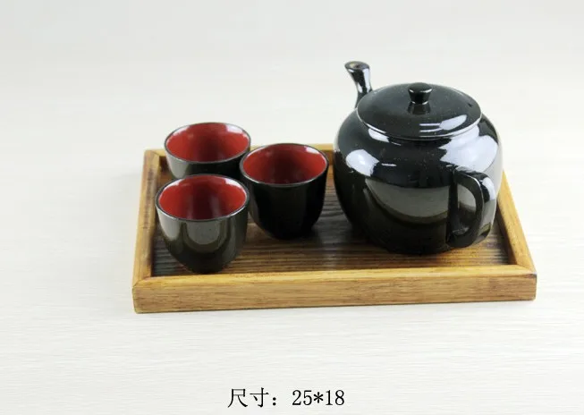 Деревянный поднос, 1 шт., 9 размеров, домашний ежедневный поднос для чая и фруктов, поднос для хранения продуктов, Корейский Японский деревянный поднос для чая, W0041