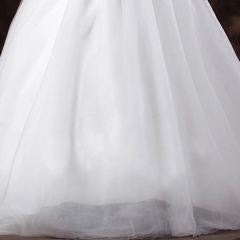 LAMYA свадебное платье со шлейфом дешевые знаменитостей без бретелек Винтаж Тюль Свадебное бальное платье органза кружева свадебные платья