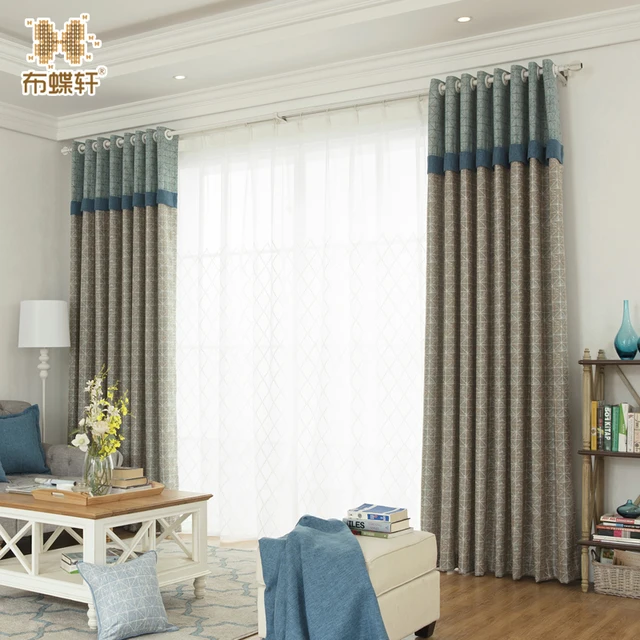 One Panel New Arrival Luxury Beautiful Blinds Curtain D Blue One Panel New Arrival Luxury Beautiful Blinds Curtain D Blue Sching Blackout 35 Cottton Curtains