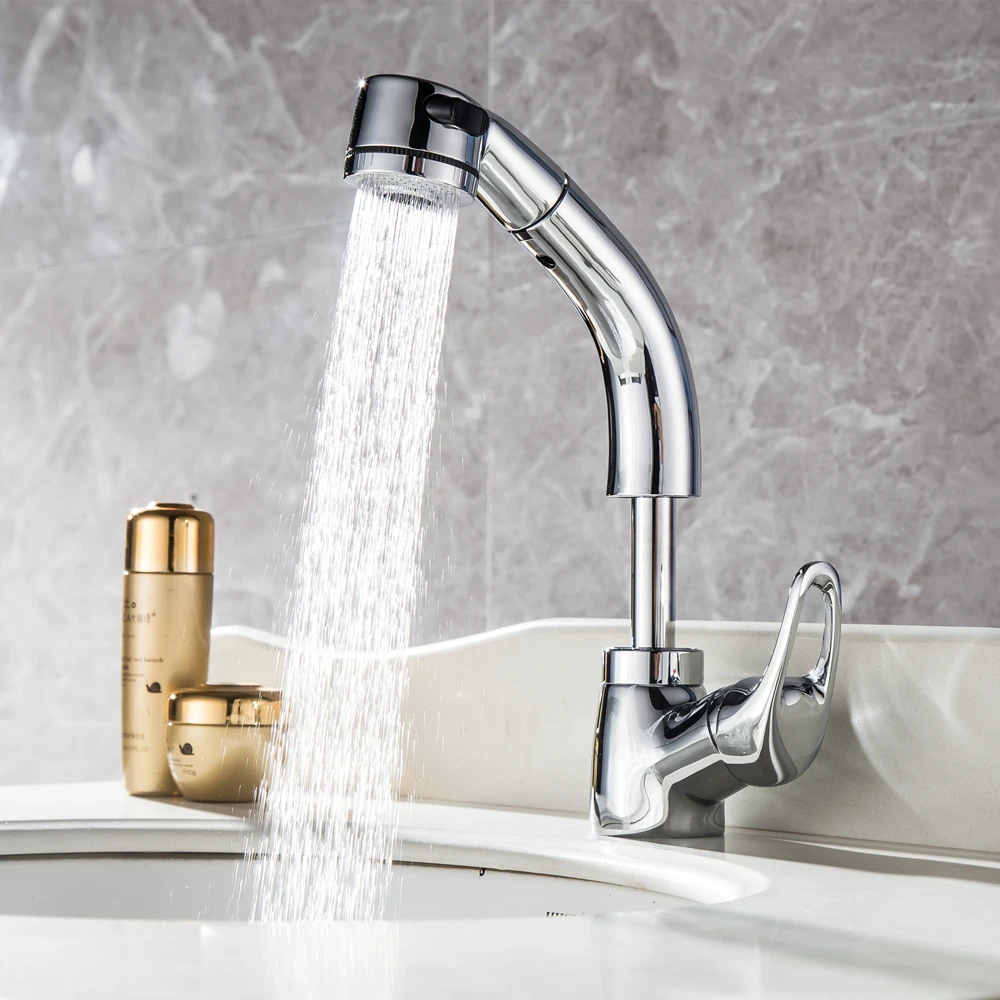 water mixer Basin sink faucet basin mixer tap brass taps bathroom chrome faucet pull out modern bathroom faucet tap18