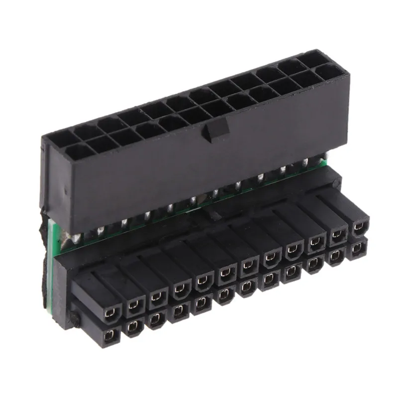 ATX 24Pin الإناث إلى 24pin الذكور زاوية الحق محول ل حاسوب شخصي مكتبي امدادات الطاقة ل تغيير ATX 24PIN كابل C26