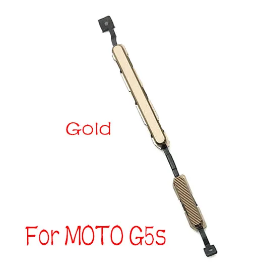 Кнопка регулировки громкости питания для Motorola Moto G4 G6 Plus Play - Цвет: G5s Gold