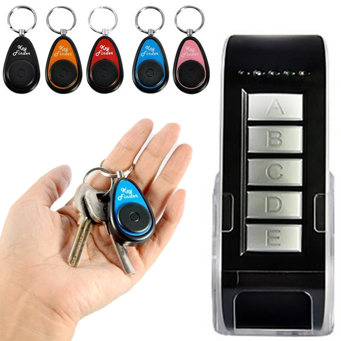 

5 in 1 40m Wireless Bluetooth Tracker Mini Anti-lost Alarm Smart Tag Child Bag Wallet Key Finder GPS Locator Activity Trackers