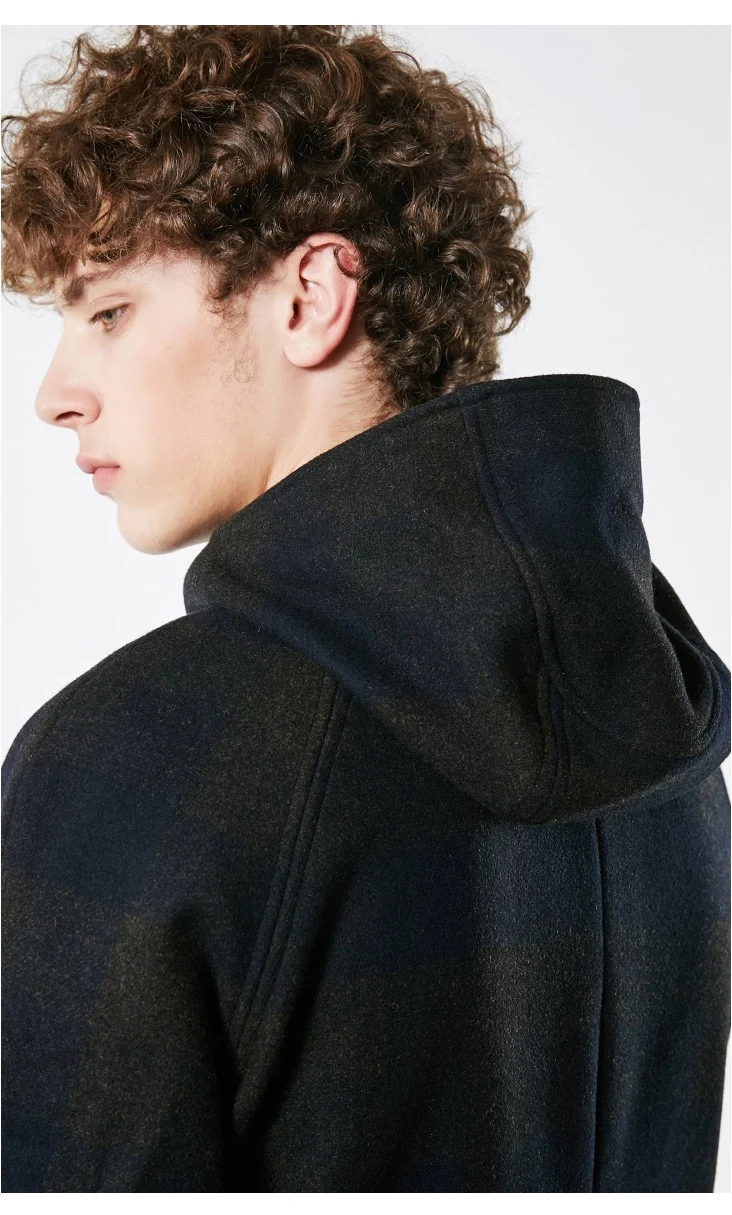 Избранное мужское зимнее шерстяное пальто разных цветов одежда средней длины шерстяная куртка S | 418427552