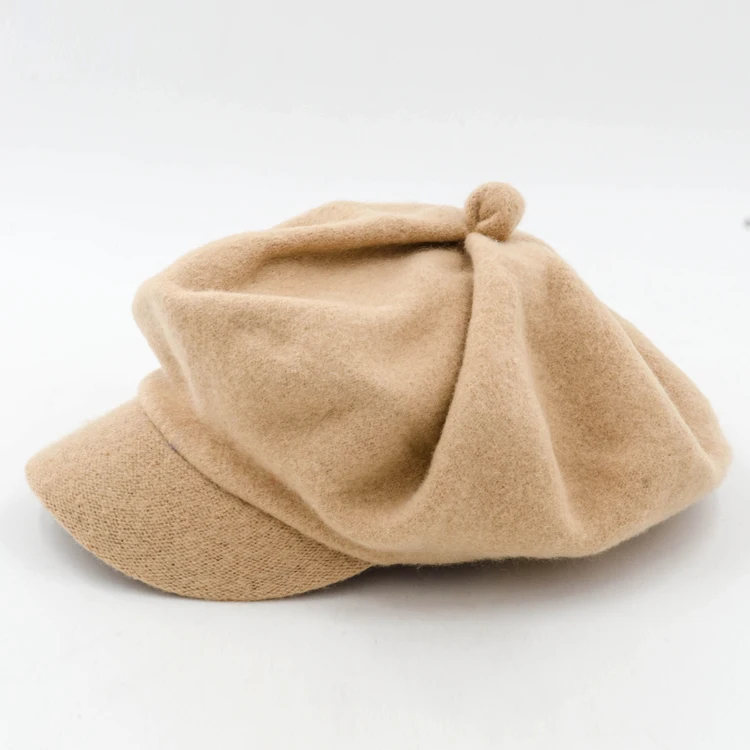 Осень Зима Женская мода шерсть милые дамские шляпы винтажные трендовые Дерби котелок Топ Fedora шляпа для женщин ведро - Цвет: brown
