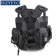 Мини Тактический нагрудный жилет для страйкбола охотничий жилет рейнджер зеленый военный тактический жилет+ 3л водонепроницаемый мешок назад, HZYEYO, H-007