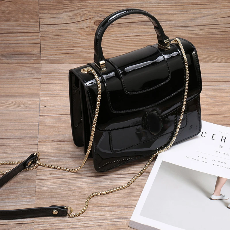 

Luxury Cowhide Women Bag Brand Crystal Snake Head Genuine Leather Handbag Shoulder Bags High Quality Messenger Bags torebki B041