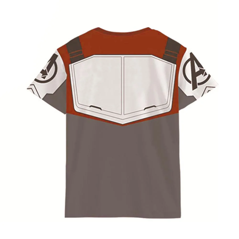 Avengers Endgame Quantum Realm Jacket T-Shirt Cosplay Adult Zip-up Jacket Without Hood Advanced Sweatshirt Avengers Uniform