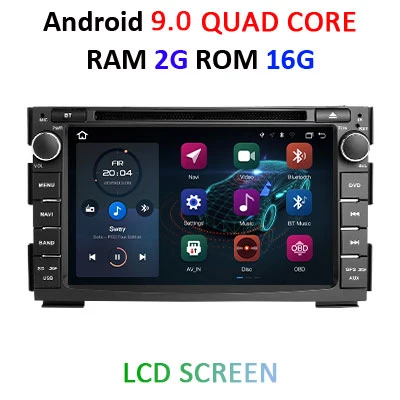 " DSP ips 4 Гб ram 64 Гб rom Android 9,0 автомобильный dvd-плеер для Kia Ceed gps стерео Мультимедиа Навигация радио приемник магнитофон - Цвет: 9.0 2G 16G LCD