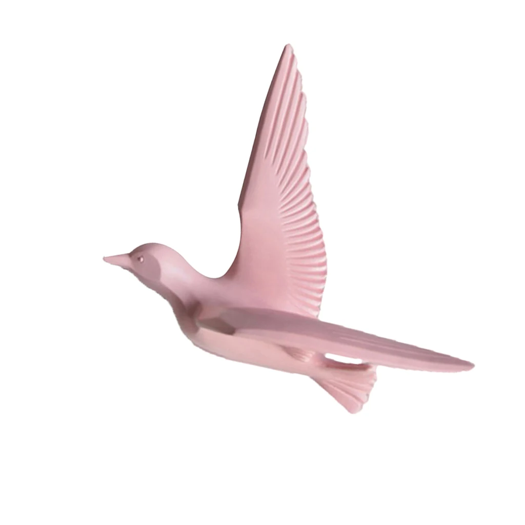 3D Resin Flying Seagull Birds Crafts Wall Art Sculpture Living Room Bedroom Wall Hanging Decoration